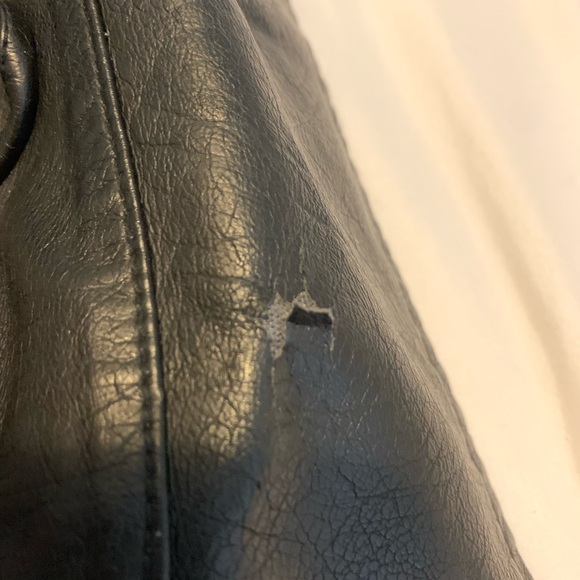 Faux leather jacket from TOPMAN - small - *has some rips back of the collar* - Picture 6 of 11